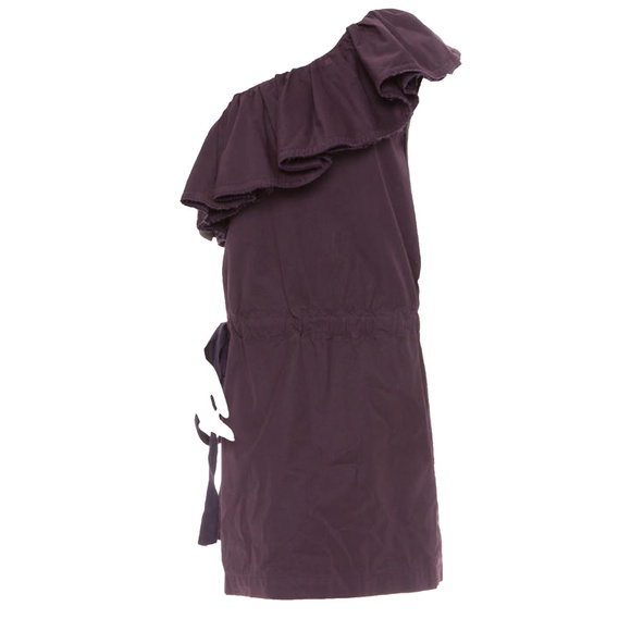 lanvin one shoulder ruffle dress LANVIN One-shoulder ruffled charmeuse gown